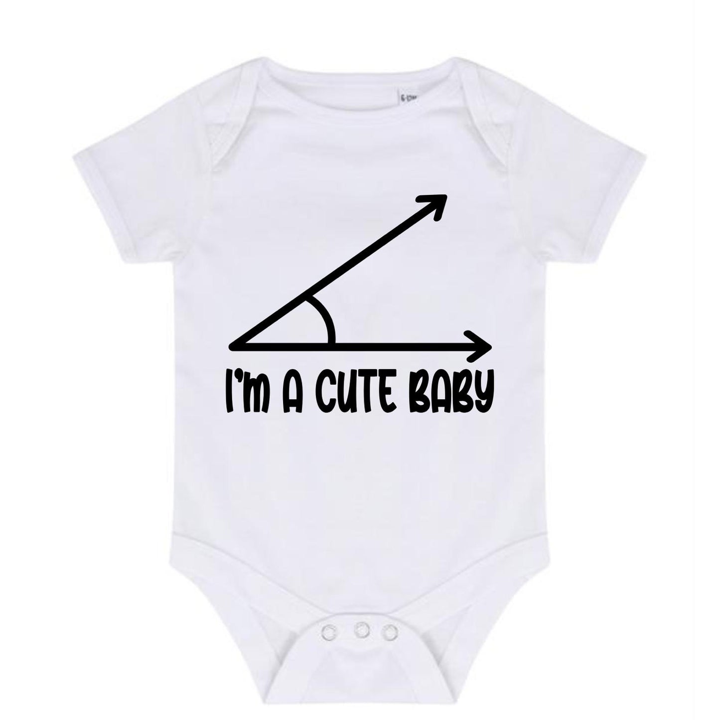 “I’M A CUTE BABY” BABY VEST BODYSUIT