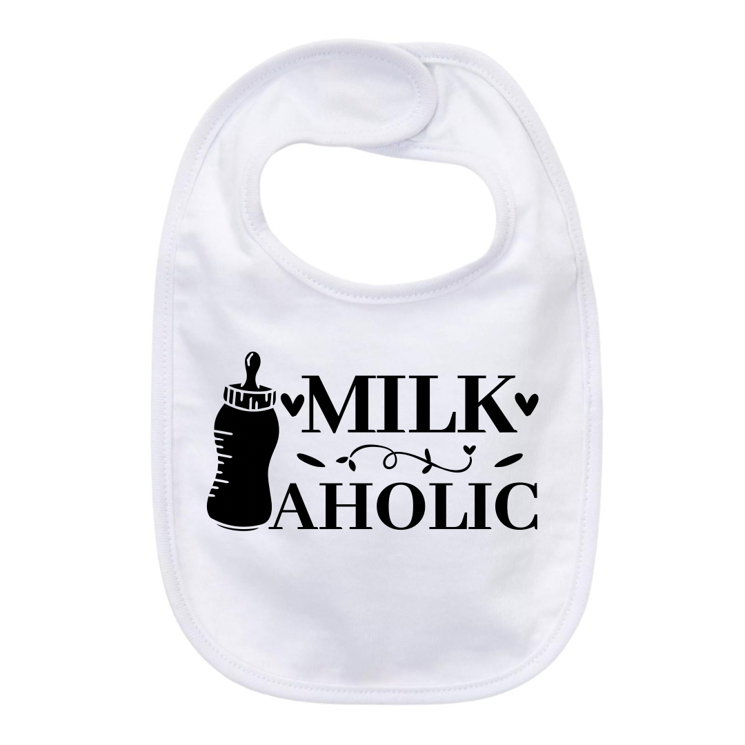 “MILKAHOLIC” BABY BIB