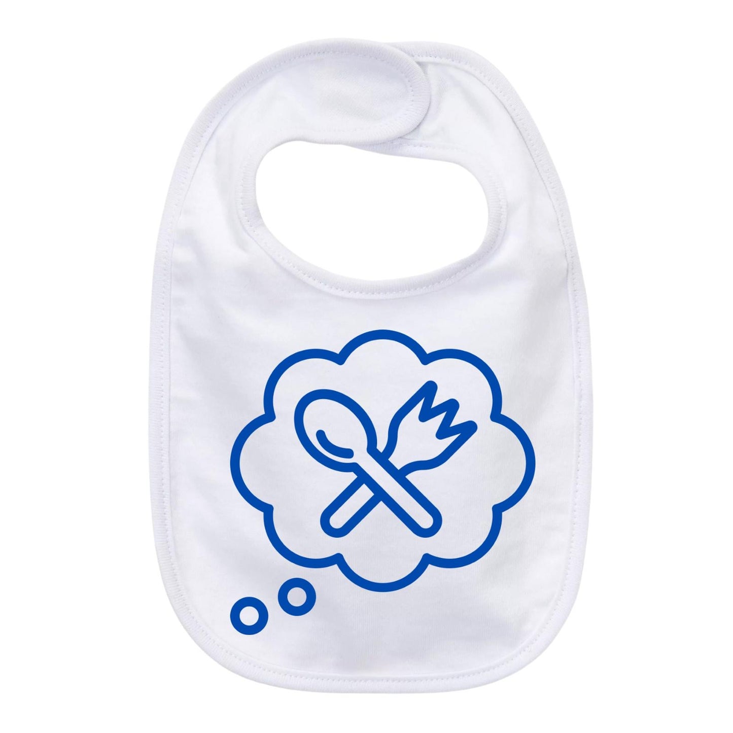 BABY BIBS - COTTON FRONT, PLASTIC BACK - WATERPROOF AVAILABLE IN VARIOUS COLOURS