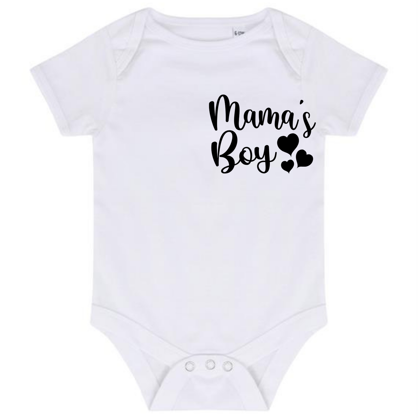 “MAMA’S BOY BABY VEST BODYSUIT
