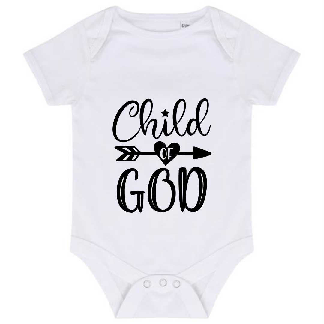 “CHILD OF GOD” BABY VEST BODYSUIT