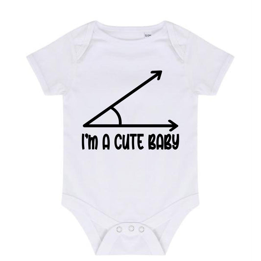 “I’M A CUTE BABY” BABY VEST BODYSUIT