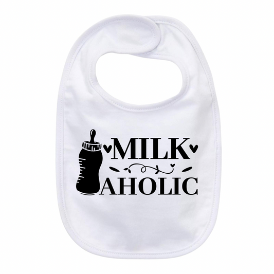 “MILKAHOLIC” BABY BIB