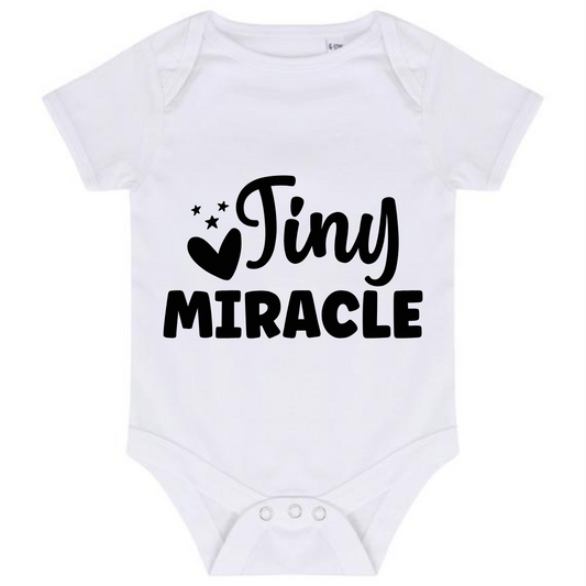 “TINY MIRACLE” BABY VEST BODYSUIT