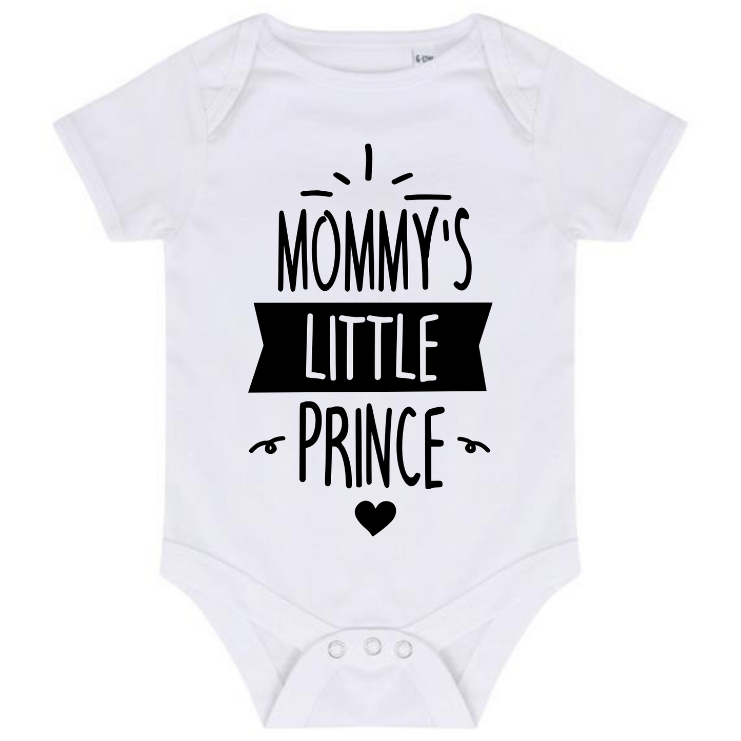 “MOMMY’S LITTLE PRINCE” BABY VEST BODYSUIT