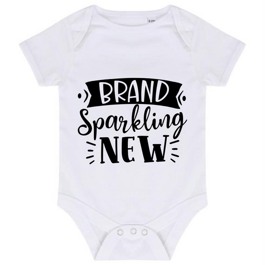 “BRAND SPARKLING NEW” BABY VEST BODYSUIT