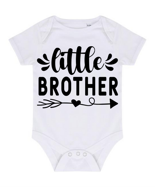“LITTLE BROTHER” BABY VEST BODYSUIT