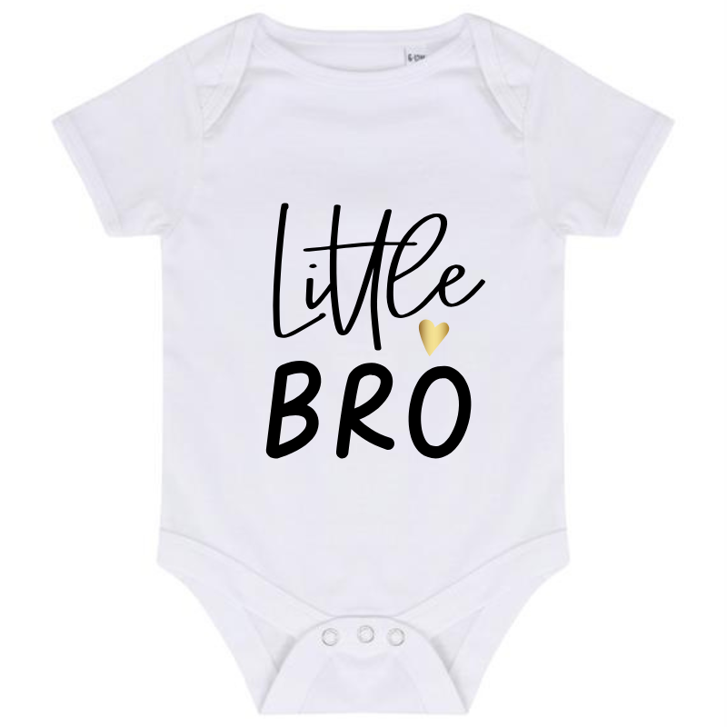 “LITTLE BRO” BABY VEST BODYSUIT