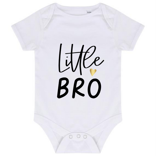 “LITTLE BRO” BABY VEST BODYSUIT