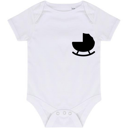 “PRAM LOGO” BABY VEST BODYSUIT