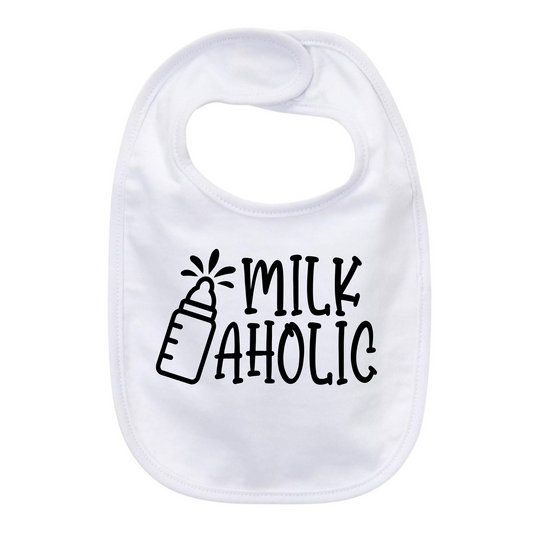 “MILKAHOLIC” BABY BIB