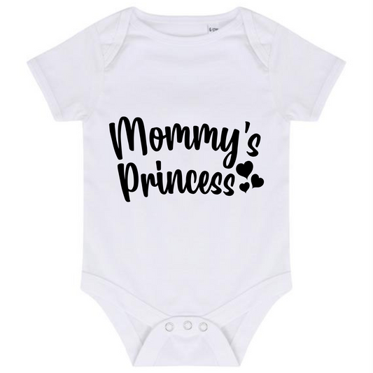 “MOMMY’S PRINCESS” BABY VEST BODYSUIT