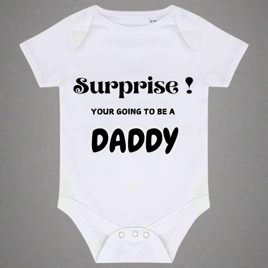 SUPRISE YOUR GOING TO BE A DADDY BABYVEST 0-24 months