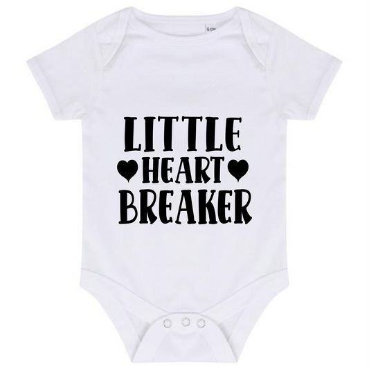 “LITTLE HEART BREAKER” BABY VEST BODYSUIT