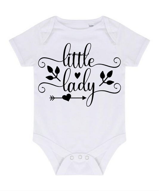 “LITTLE LADY” BABY VEST BODYSUIT