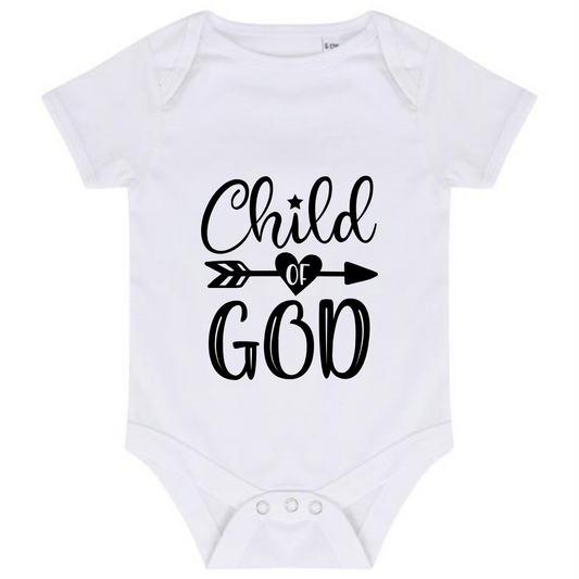 “CHILD OF GOD” BABY VEST BODYSUIT