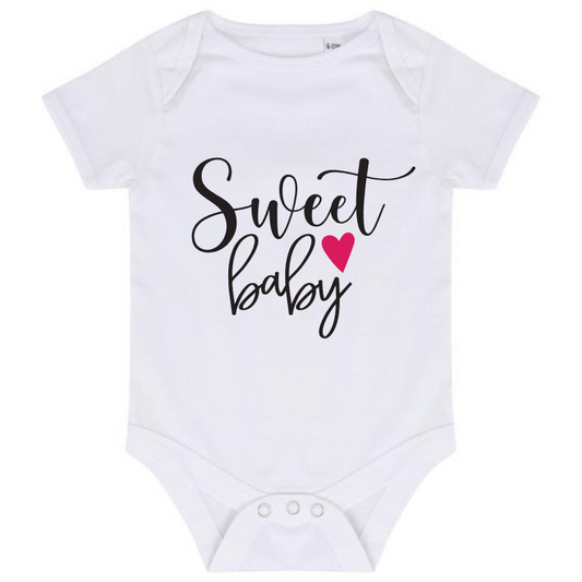 “SWEET BABY” BABY VEST BODYSUIT