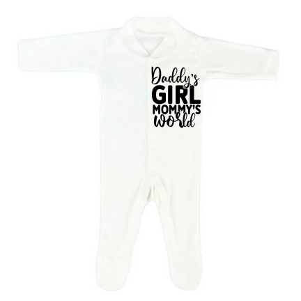 “DADDY’S GIRL MOMMY’S WORLD” BABYGROW