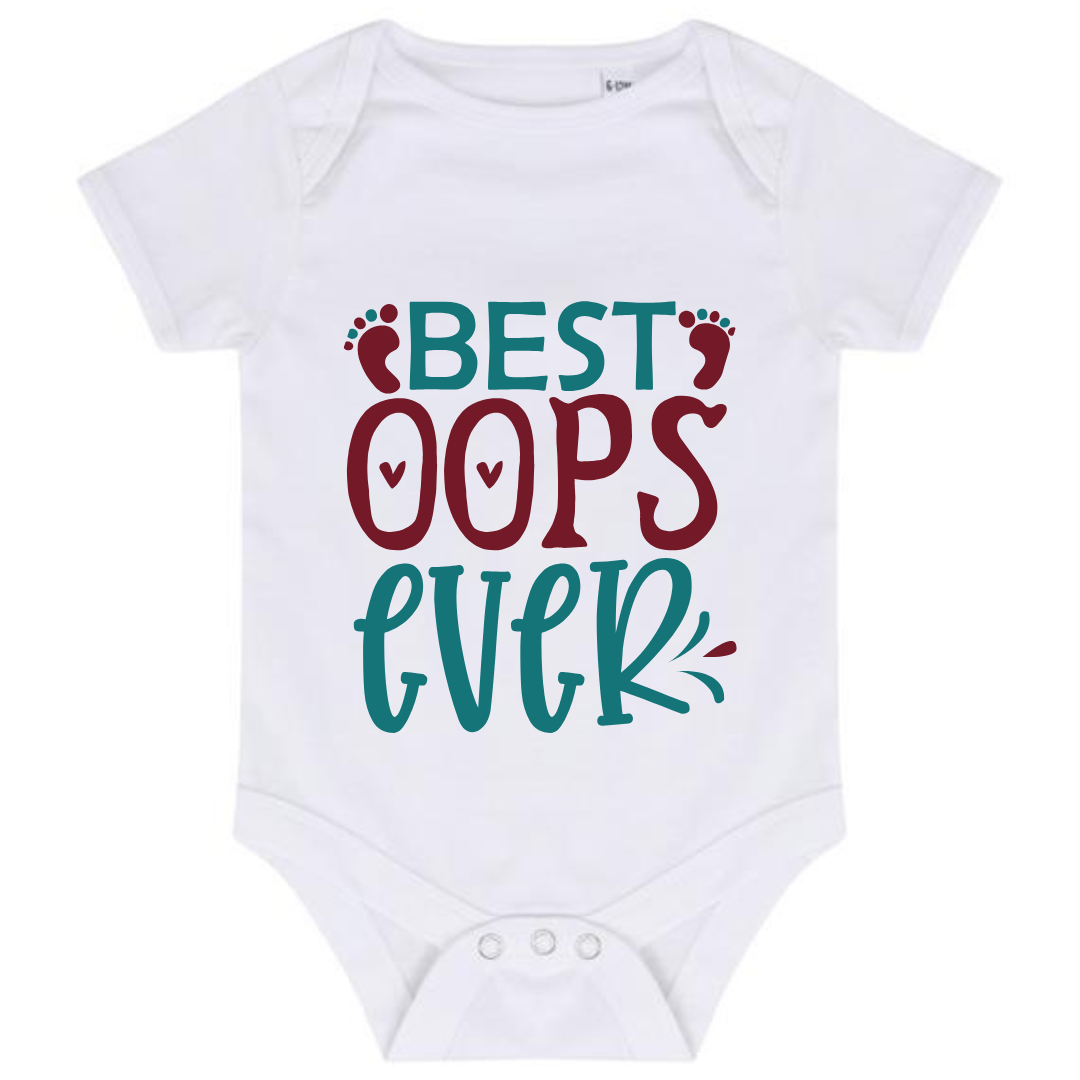 “BEST OOPS EVER” BABY VEST BODYSUIT