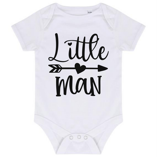 “LITTLE MAN” BABY VEST BODYSUIT