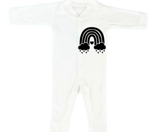 “RAINBOW LOGO” BABY VEST BABYGROW