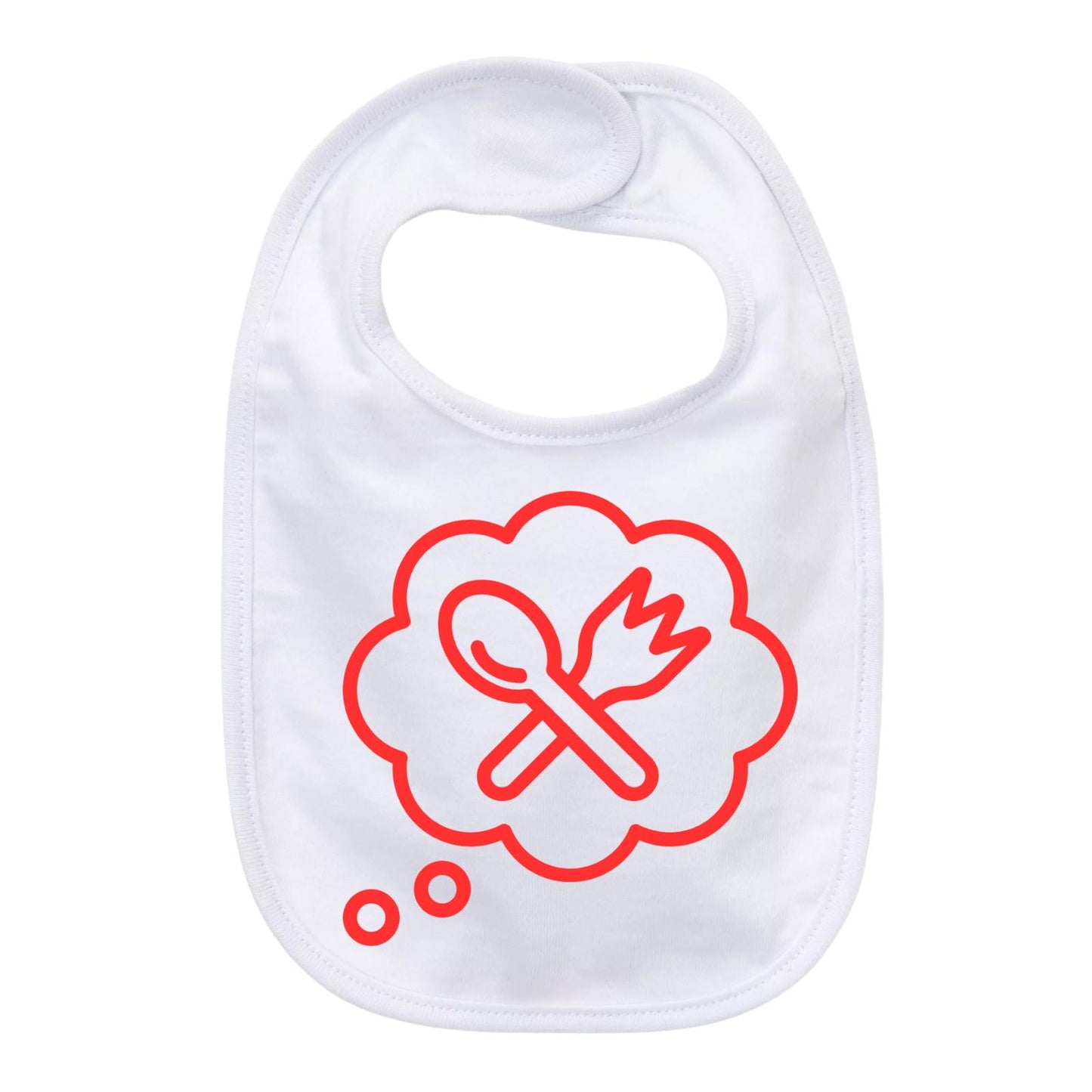 BABY BIBS - COTTON FRONT, PLASTIC BACK - WATERPROOF AVAILABLE IN VARIOUS COLOURS