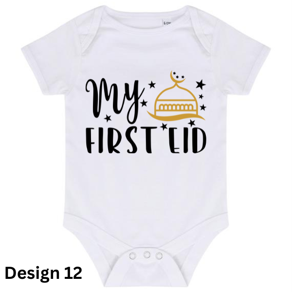 EID BABY BODYSUITS / (Designs 1-14)
