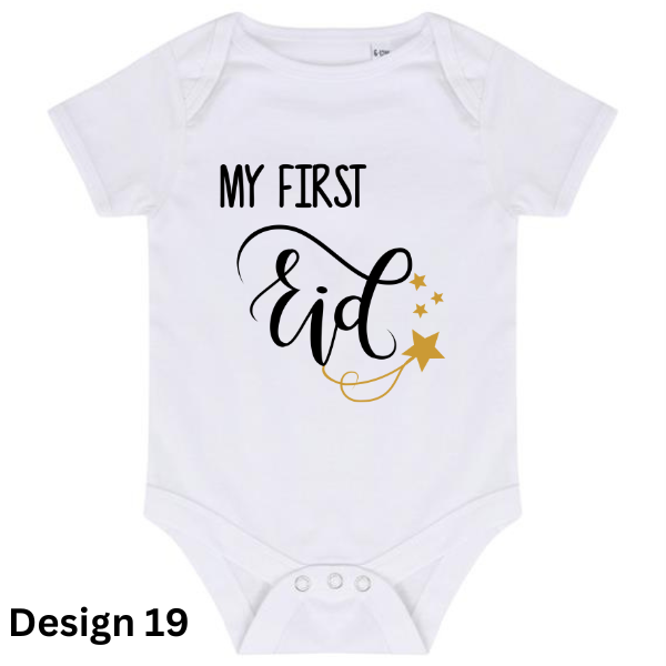 EID BABY BODYSUITS/ (Designs 15-20)